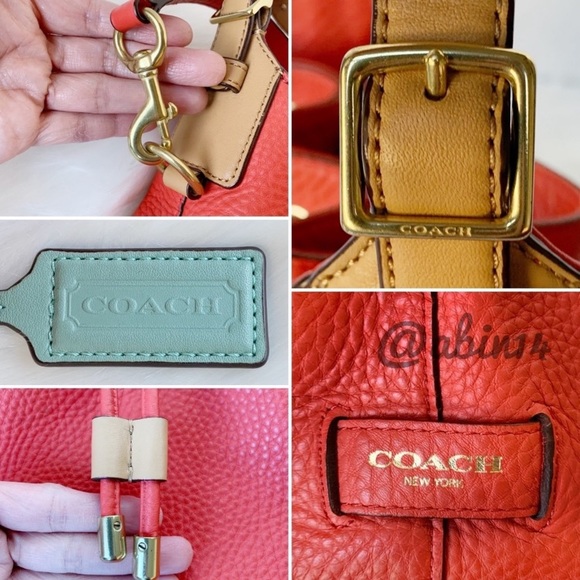 Coach Legacy Dream Drawstring Pebble Leather Bag - Picture 10 of 16